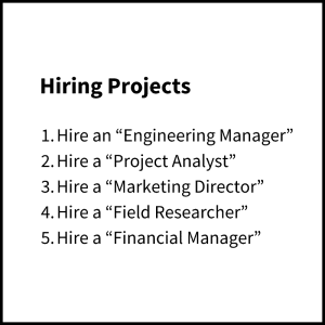 Hiring Projects Example