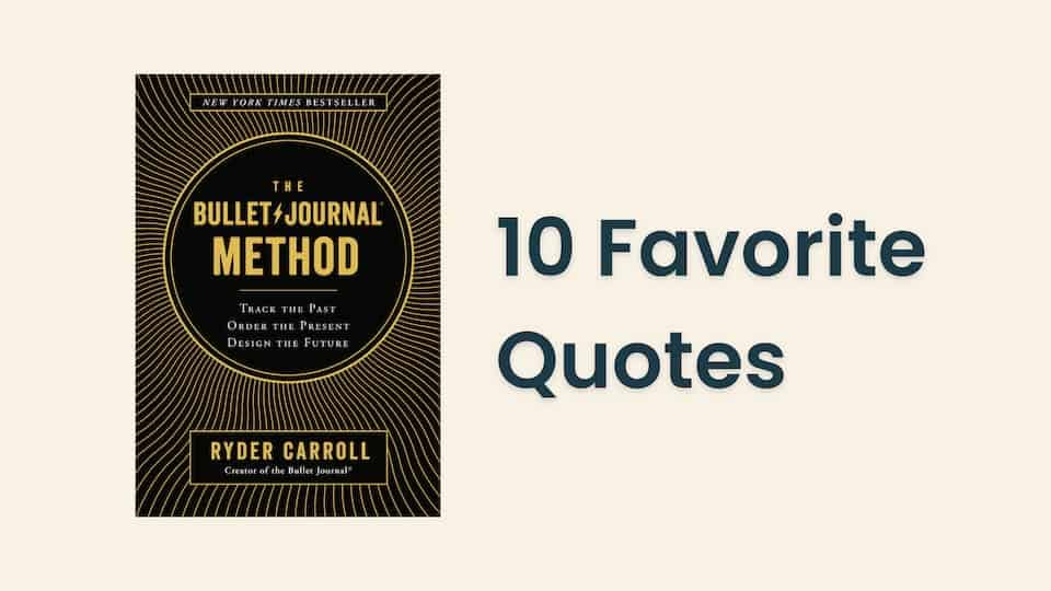 Quick Book Review – The Bullet Journal Method