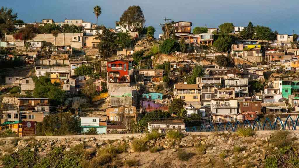 A community on the outskirts of Tijuana
