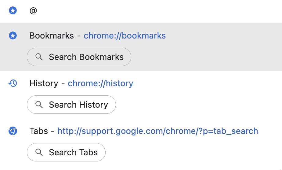 Bookmark Search