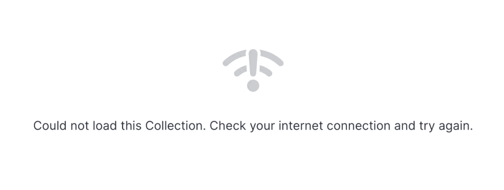 Check internet connection