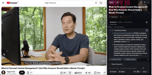 Saving a YouTube video with the Recall webclipper